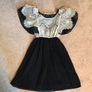 Boutique Lace Accent Dress